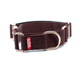 Load image into Gallery viewer, 1.5" Luxe Martingale Dog Collar - Chocolate