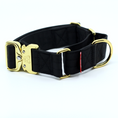 Load image into Gallery viewer, 1.5" Luxe Martingale Dog Collar - Noir
