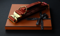 Load image into Gallery viewer, 2" Tacti Luxe Dog Collar - Gold Cognac