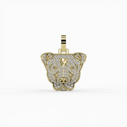 Alpine Icedog Emblem Pendant and Chain