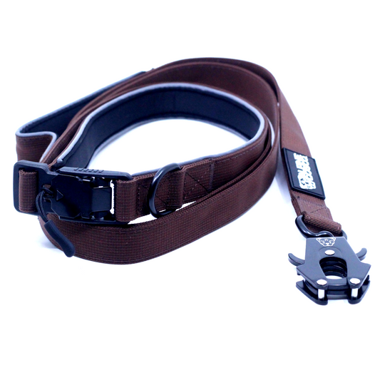 Hands Free Running Dog Leash - Chocolate