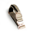 Load image into Gallery viewer, 1.5" Tacti Dog Collar Slim Luxe - Rose Gold - Buttercream
