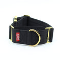 Load image into Gallery viewer, 2" Luxe Martingale Dog Collar - Gold Noir
