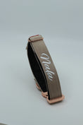 Load image into Gallery viewer, 1.5" Tacti Dog Collar Slim Luxe - Rose Gold - Buttercream
