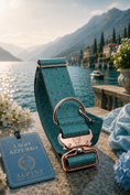 Load image into Gallery viewer, 2" Leather Dog Collar - Lago Azzurro

