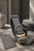 Load image into Gallery viewer, 2" Leather Dog Collar - Pietra D'Argento
