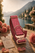 Load image into Gallery viewer, 2" Leather Dog Collar - Rosa Bellagio
