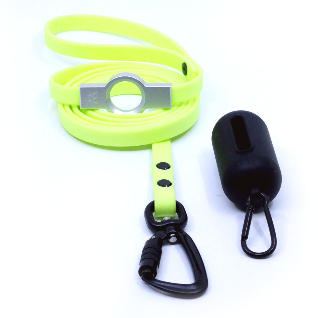 Biothane Flat Leash - Neon Lime