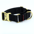 Load image into Gallery viewer, 1.5" Luxe Martingale Dog Collar - Noir
