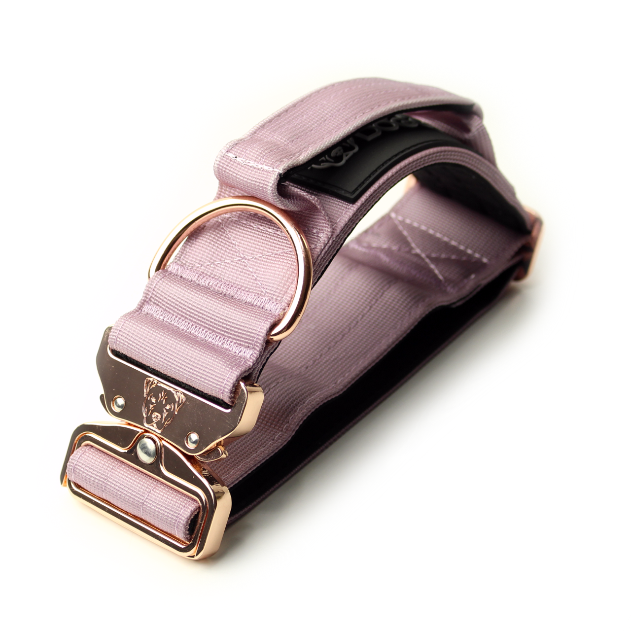 2" Tacti Luxe Dog Collar - Rose Gold - Sofia