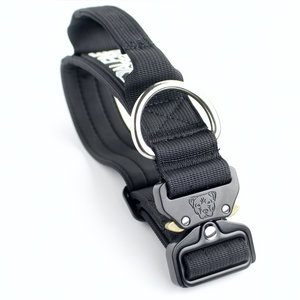 
                  
                    Load image into Gallery viewer, 1.5&amp;quot; Tacti Slim Dog Collar- Black
                  
                