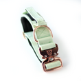 Load image into Gallery viewer, 1.5" Tacti Dog Collar Slim Luxe - Rose Gold - Honeydew
